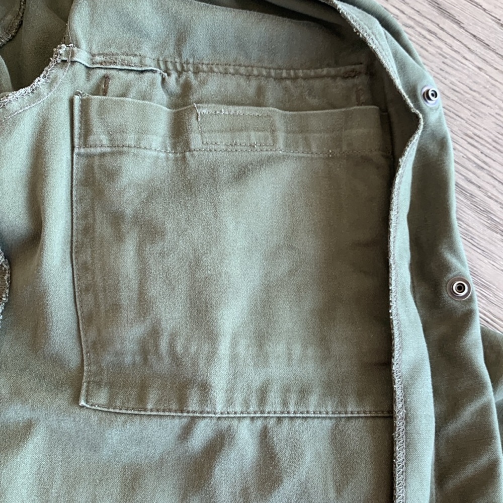 Vintage Redeux Lion Army Jacket. Unisex Jacket. Forest Green. View 5